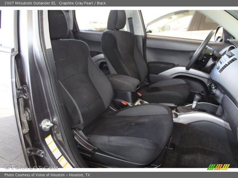 Graphite Gray Pearl / Black 2007 Mitsubishi Outlander ES