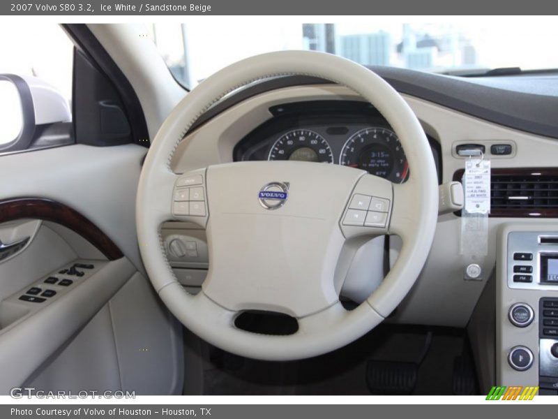 Ice White / Sandstone Beige 2007 Volvo S80 3.2