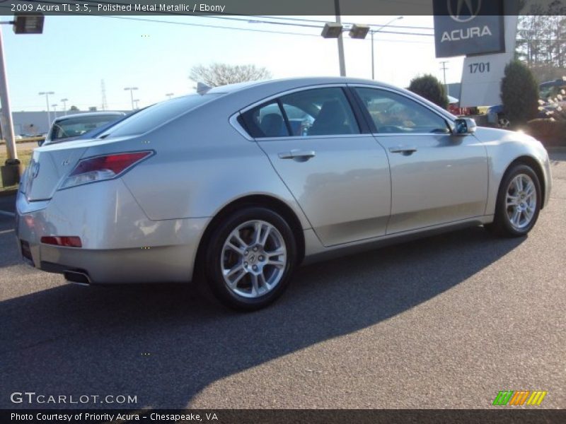 Polished Metal Metallic / Ebony 2009 Acura TL 3.5