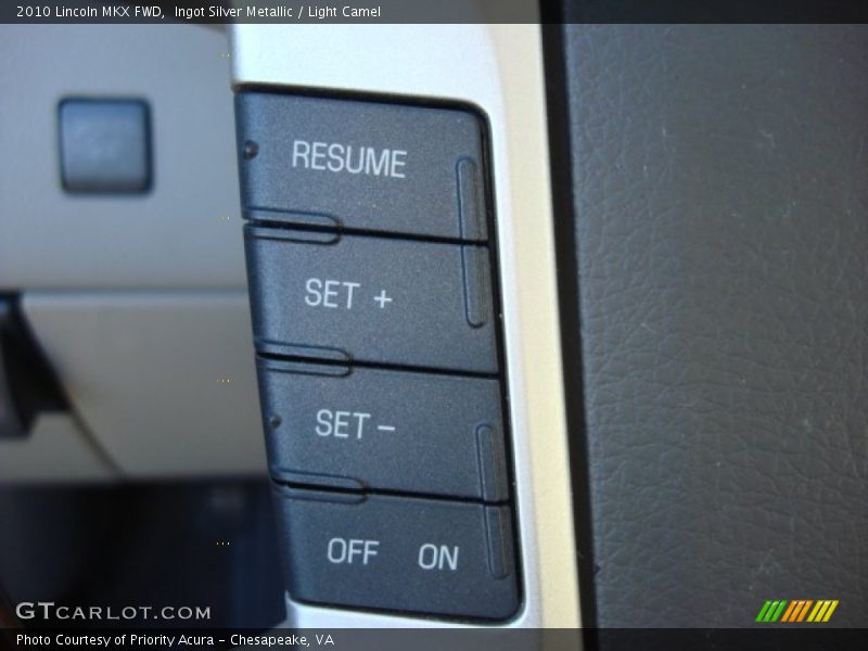 Ingot Silver Metallic / Light Camel 2010 Lincoln MKX FWD