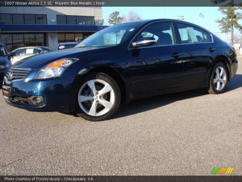 Majestic Blue Metallic / Frost 2007 Nissan Altima 3.5 SE