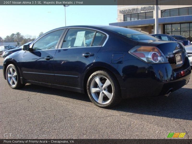 Majestic Blue Metallic / Frost 2007 Nissan Altima 3.5 SE