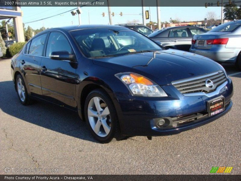 Majestic Blue Metallic / Frost 2007 Nissan Altima 3.5 SE