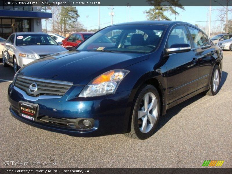 Majestic Blue Metallic / Frost 2007 Nissan Altima 3.5 SE