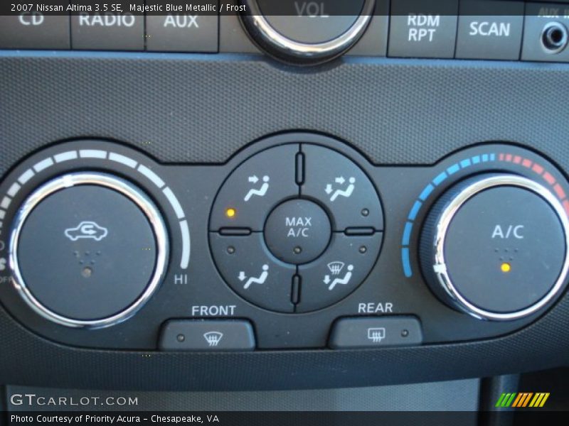 Majestic Blue Metallic / Frost 2007 Nissan Altima 3.5 SE
