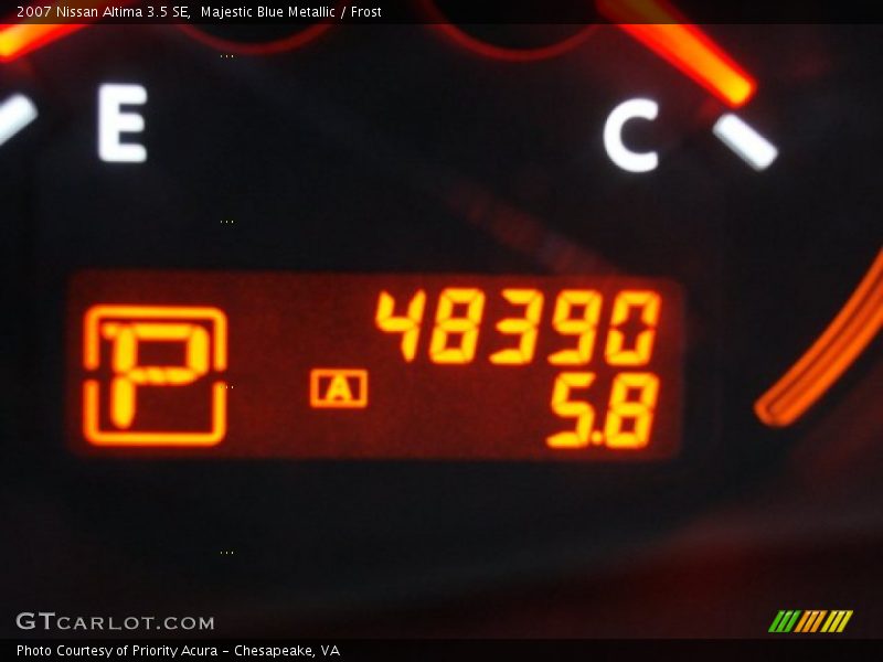 Majestic Blue Metallic / Frost 2007 Nissan Altima 3.5 SE