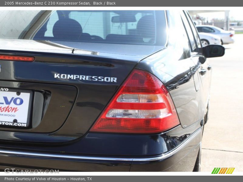 Black / Black 2005 Mercedes-Benz C 230 Kompressor Sedan