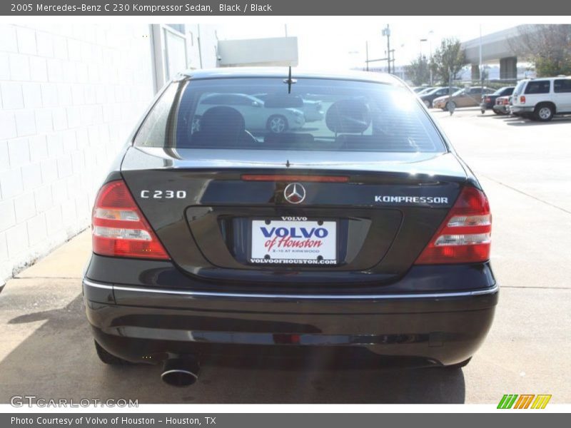 Black / Black 2005 Mercedes-Benz C 230 Kompressor Sedan