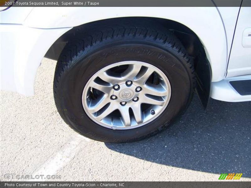 Super White / Taupe 2007 Toyota Sequoia Limited