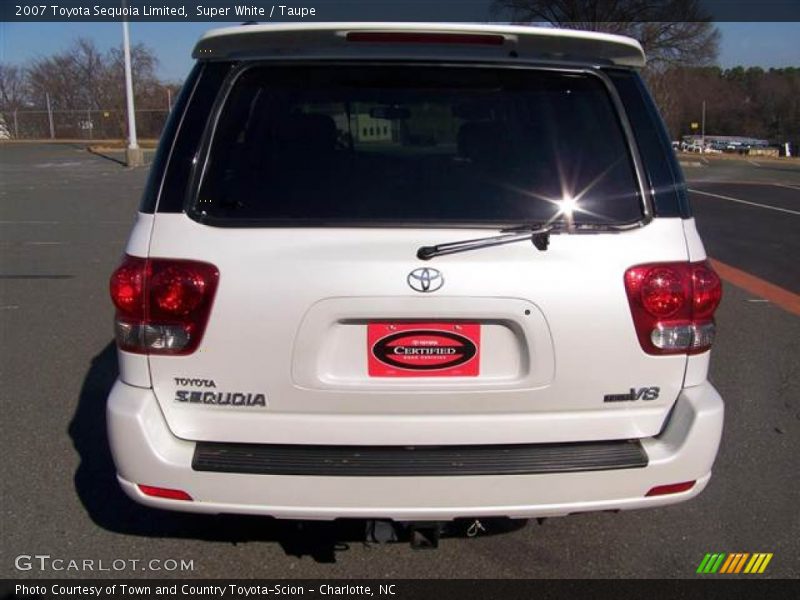 Super White / Taupe 2007 Toyota Sequoia Limited