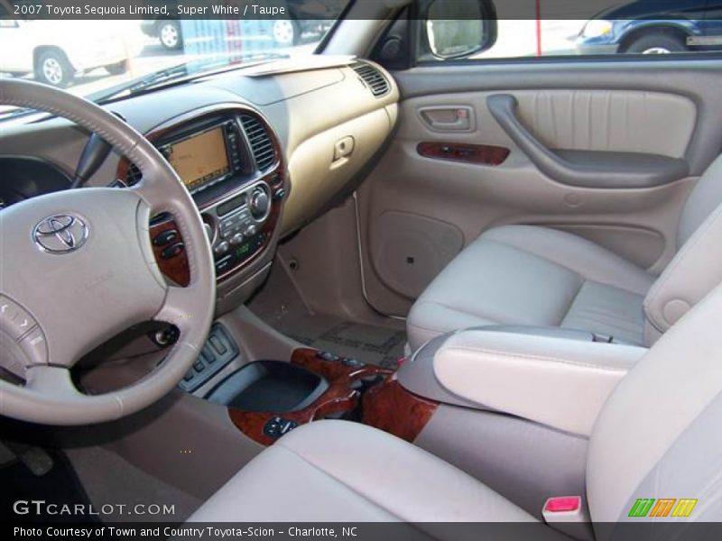 Super White / Taupe 2007 Toyota Sequoia Limited