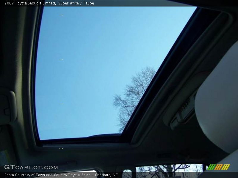 Super White / Taupe 2007 Toyota Sequoia Limited