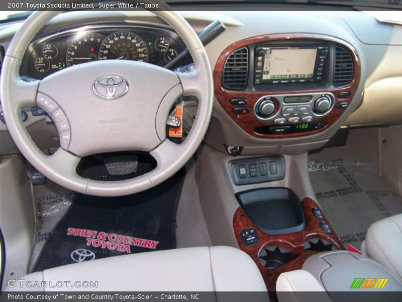 Super White / Taupe 2007 Toyota Sequoia Limited