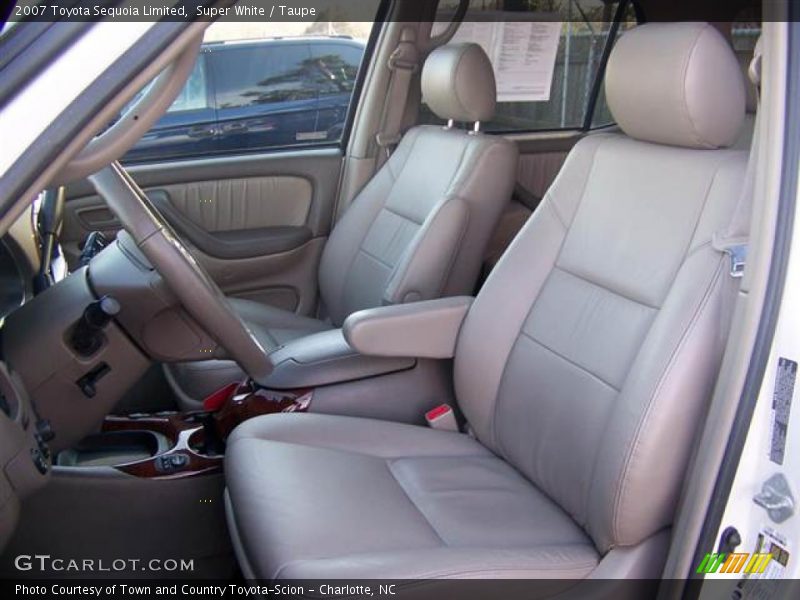 Super White / Taupe 2007 Toyota Sequoia Limited