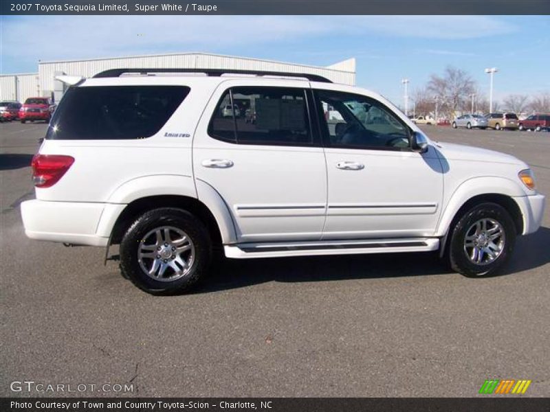 Super White / Taupe 2007 Toyota Sequoia Limited
