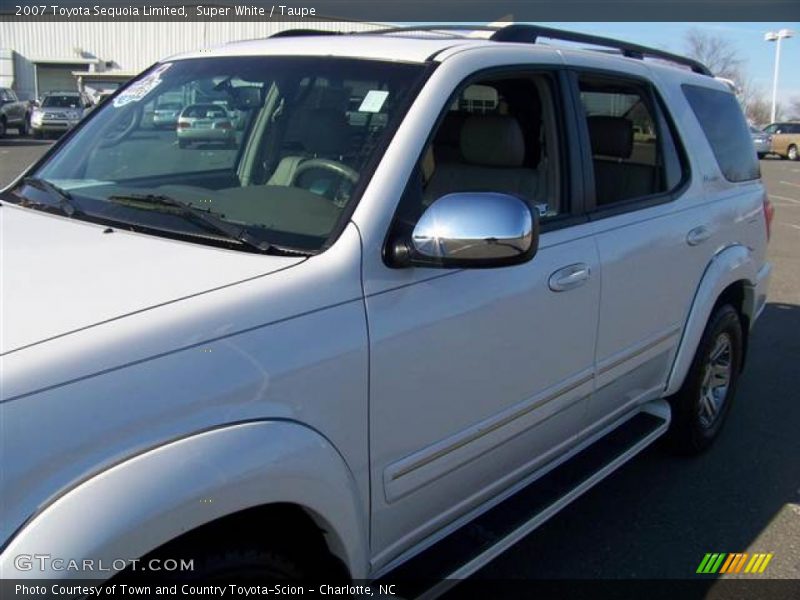 Super White / Taupe 2007 Toyota Sequoia Limited