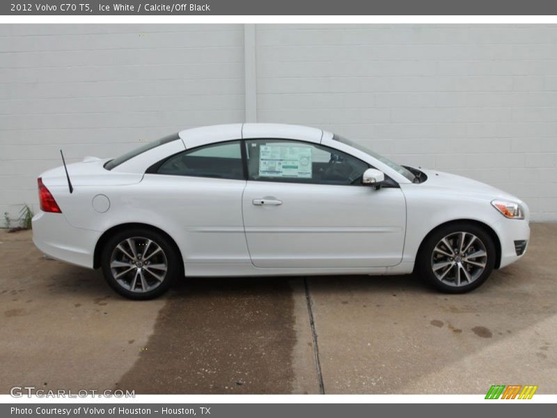 Ice White / Calcite/Off Black 2012 Volvo C70 T5