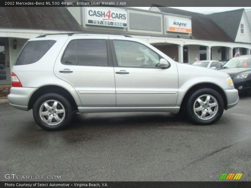 Brilliant Silver Metallic / Ash 2002 Mercedes-Benz ML 500 4Matic