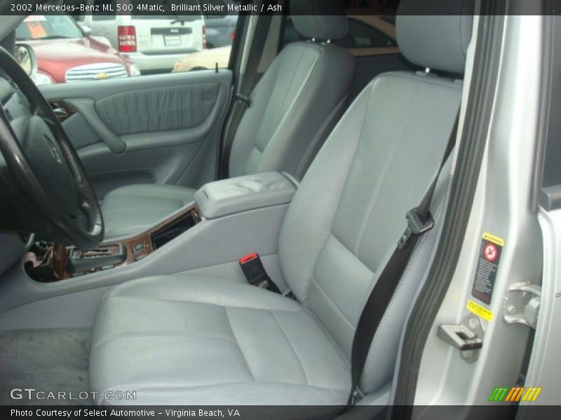 Brilliant Silver Metallic / Ash 2002 Mercedes-Benz ML 500 4Matic