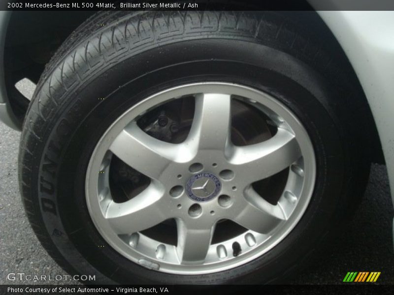 Brilliant Silver Metallic / Ash 2002 Mercedes-Benz ML 500 4Matic