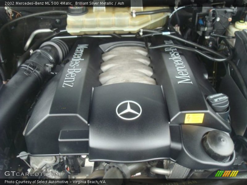 Brilliant Silver Metallic / Ash 2002 Mercedes-Benz ML 500 4Matic