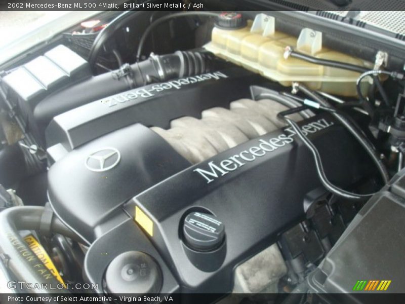 Brilliant Silver Metallic / Ash 2002 Mercedes-Benz ML 500 4Matic