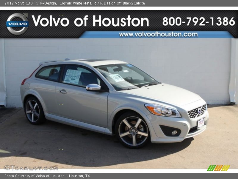 Cosmic White Metallic / R Design Off Black/Calcite 2012 Volvo C30 T5 R-Design