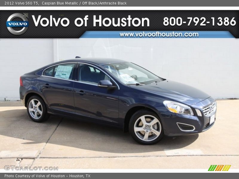 Caspian Blue Metallic / Off Black/Anthracite Black 2012 Volvo S60 T5