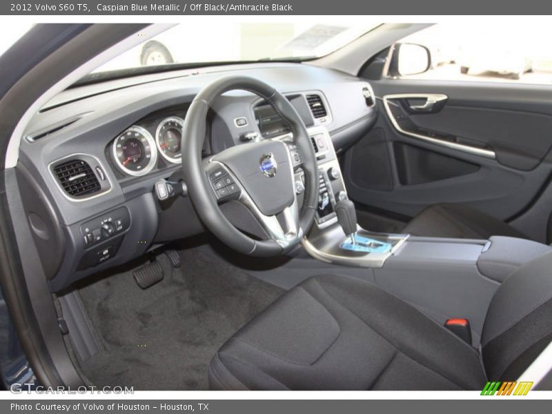 Caspian Blue Metallic / Off Black/Anthracite Black 2012 Volvo S60 T5