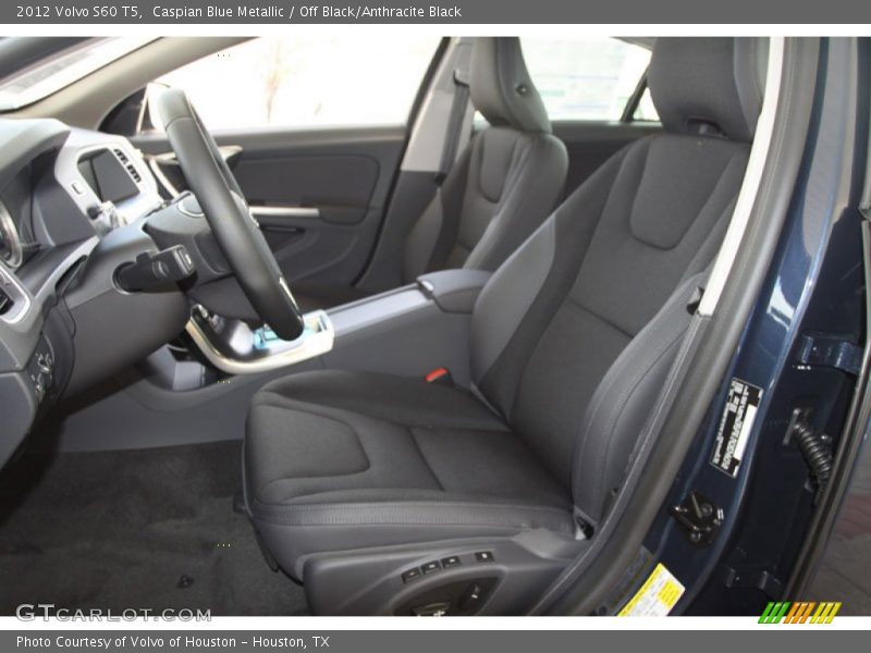Caspian Blue Metallic / Off Black/Anthracite Black 2012 Volvo S60 T5