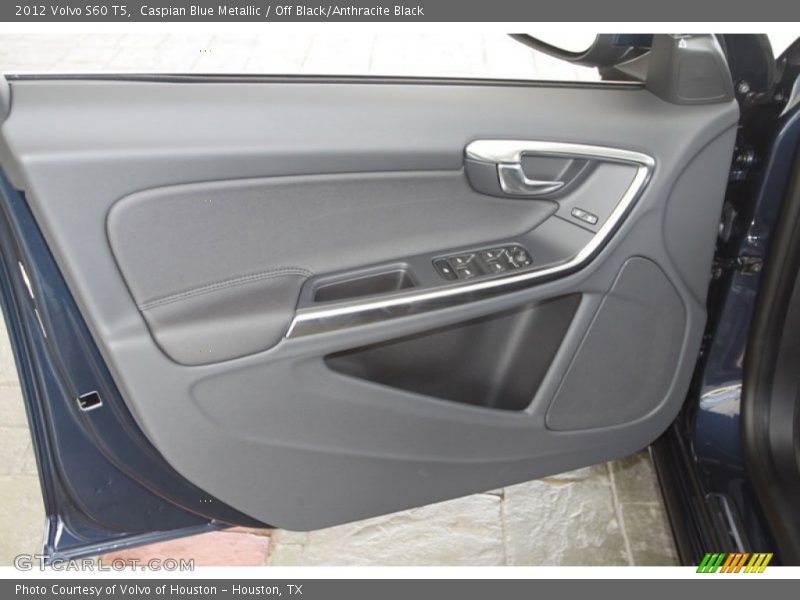 Caspian Blue Metallic / Off Black/Anthracite Black 2012 Volvo S60 T5