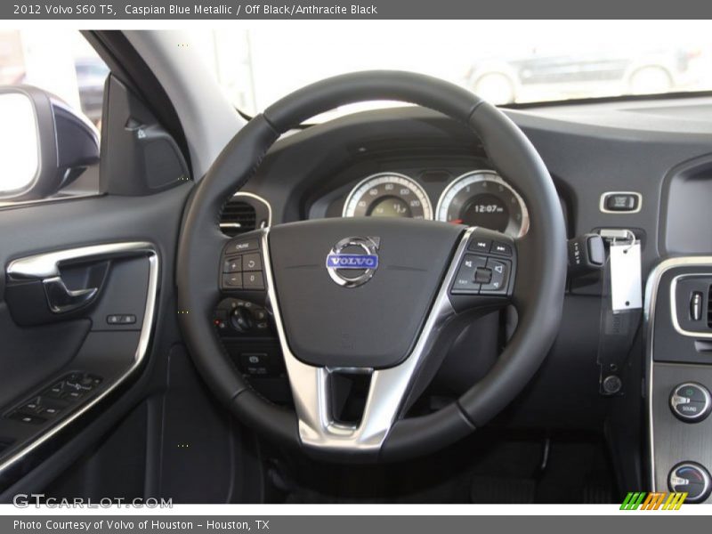 Caspian Blue Metallic / Off Black/Anthracite Black 2012 Volvo S60 T5