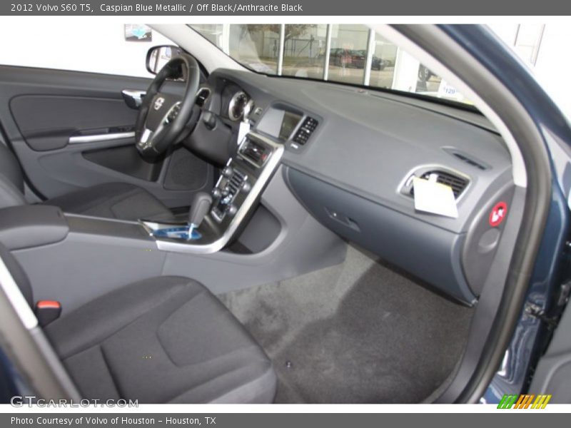 Caspian Blue Metallic / Off Black/Anthracite Black 2012 Volvo S60 T5