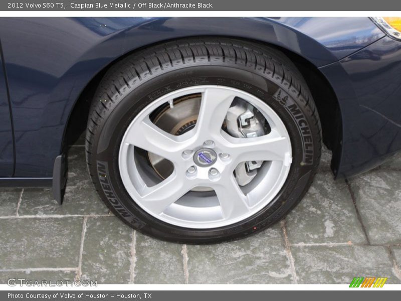 Caspian Blue Metallic / Off Black/Anthracite Black 2012 Volvo S60 T5