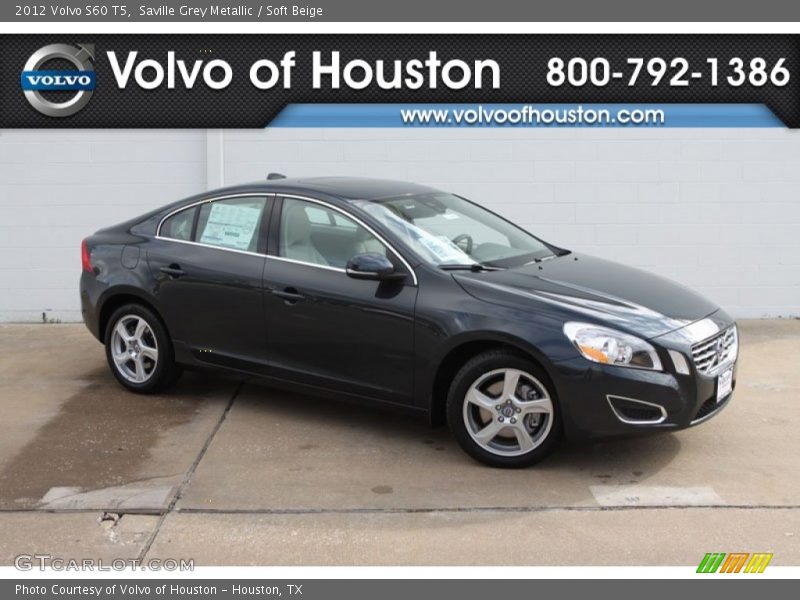 Saville Grey Metallic / Soft Beige 2012 Volvo S60 T5