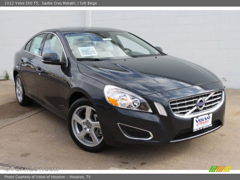 Saville Grey Metallic / Soft Beige 2012 Volvo S60 T5