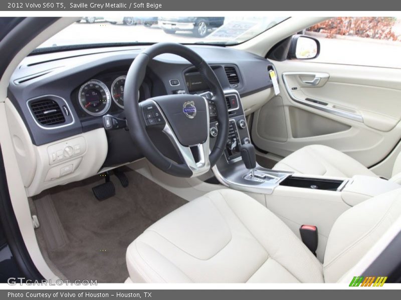 Saville Grey Metallic / Soft Beige 2012 Volvo S60 T5