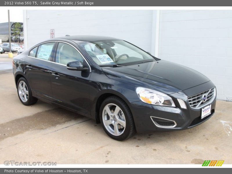 Saville Grey Metallic / Soft Beige 2012 Volvo S60 T5