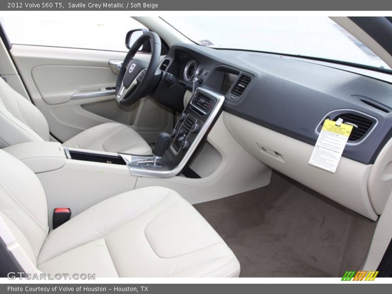 Saville Grey Metallic / Soft Beige 2012 Volvo S60 T5