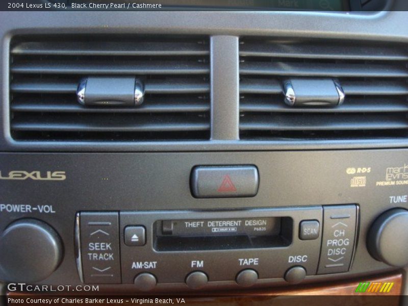 Black Cherry Pearl / Cashmere 2004 Lexus LS 430