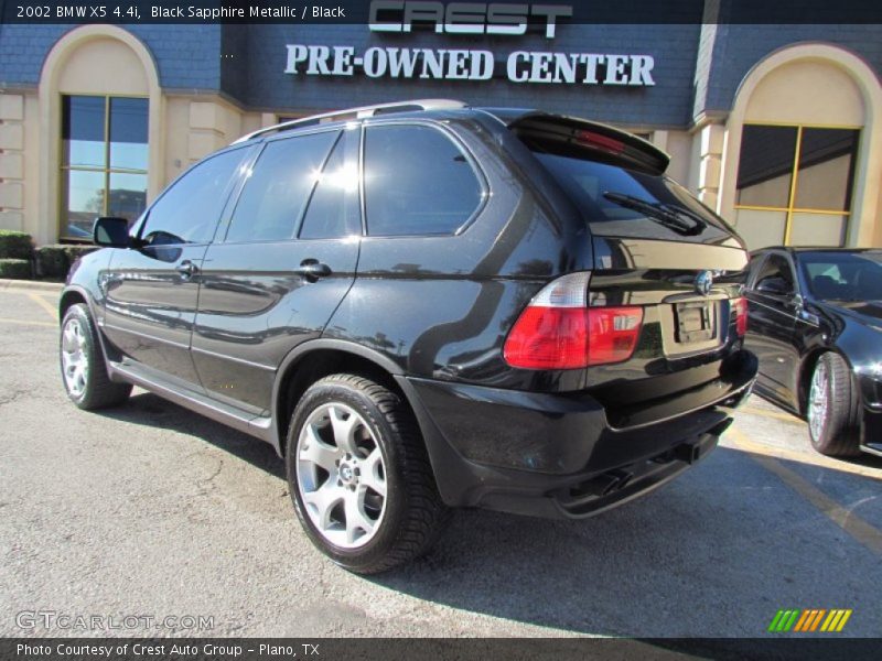 Black Sapphire Metallic / Black 2002 BMW X5 4.4i