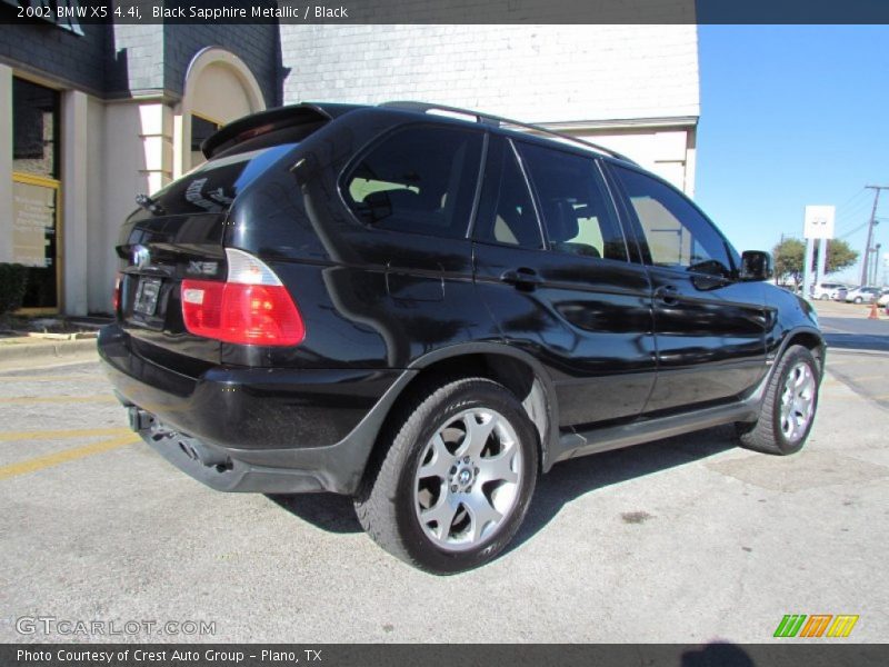 Black Sapphire Metallic / Black 2002 BMW X5 4.4i