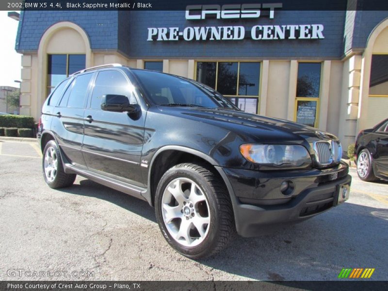 Black Sapphire Metallic / Black 2002 BMW X5 4.4i