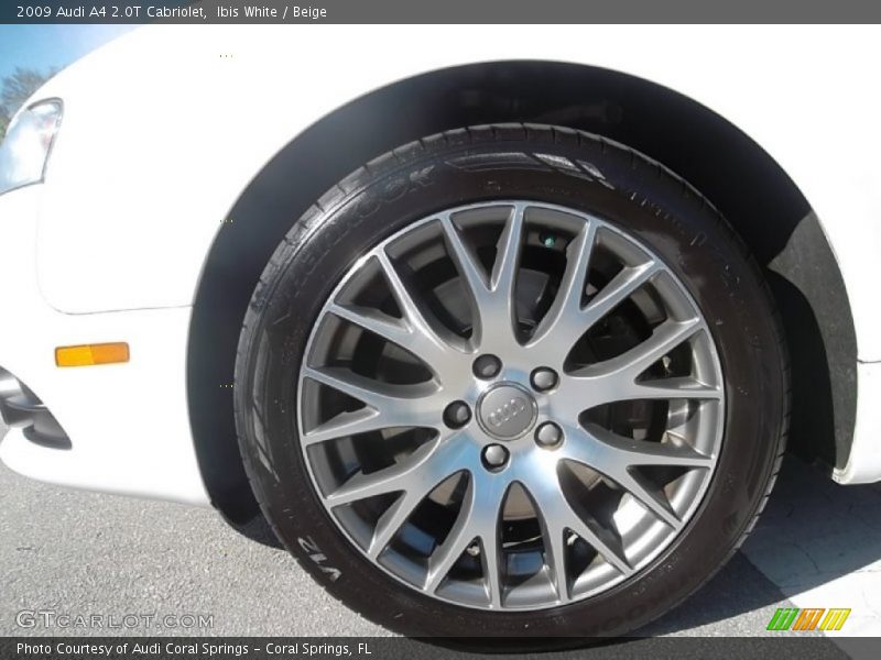 Ibis White / Beige 2009 Audi A4 2.0T Cabriolet
