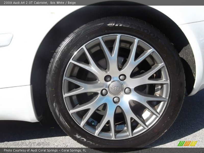 Ibis White / Beige 2009 Audi A4 2.0T Cabriolet