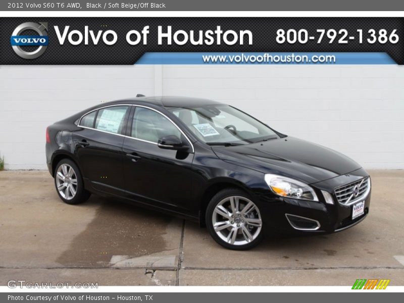 Black / Soft Beige/Off Black 2012 Volvo S60 T6 AWD