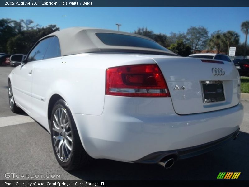 Ibis White / Beige 2009 Audi A4 2.0T Cabriolet