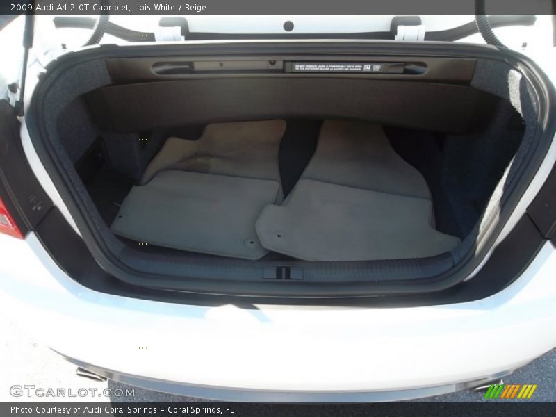 Ibis White / Beige 2009 Audi A4 2.0T Cabriolet