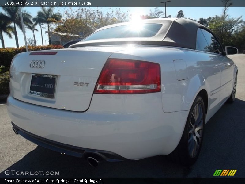 Ibis White / Beige 2009 Audi A4 2.0T Cabriolet