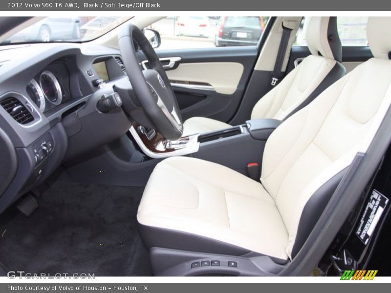  2012 S60 T6 AWD Soft Beige/Off Black Interior